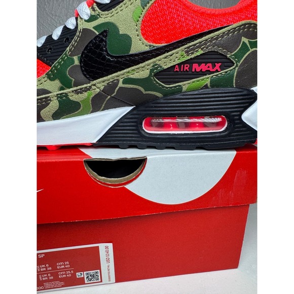 Nike Air Max 90 SP Infrared Camo CW6024 600 Men's Size 7 - Picture 9 of 12